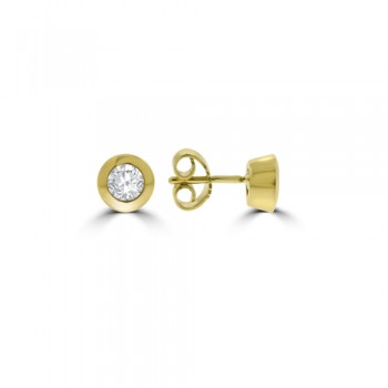 9ct Gold Solitaire .50ct Diamond Earring studs