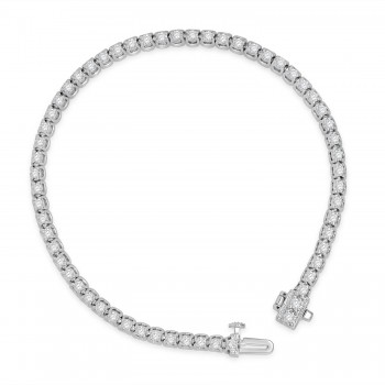 9ct White Gold 2.00ct Diamond Tennis Bracelet