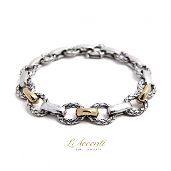 Sterling silver 18ct Gold L'Accenti Bracelet