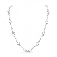 Sterling silver Twist Circles Chain