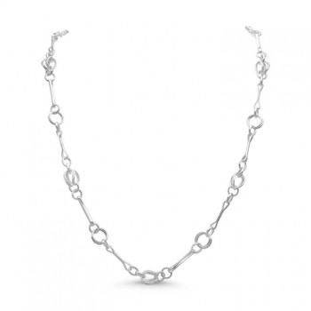 Sterling silver Twist Circles Chain