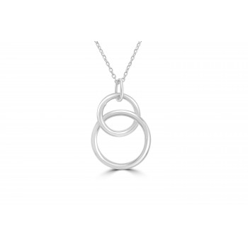 Silver Double Circle Pendant