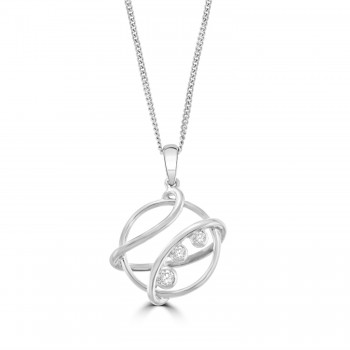 Sterling Silver Eclipse Pendant Chain