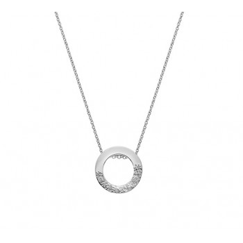Sterling silver Lluna Stone Circle Pendant