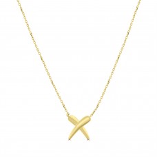 9ct Gold Kiss Pendant chain