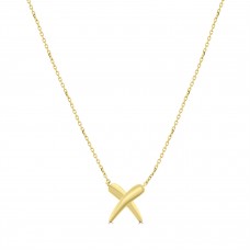 9ct Gold Kiss Pendant chain