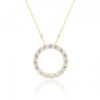 9ct Gold Circle of Life pendant chain