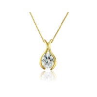 9ct Gold Solitaire pendant chain