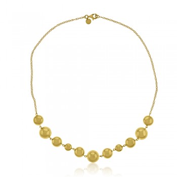 9ct Gold Beaded 18