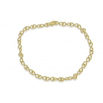 9ct Gold Handmade Infinity Chain