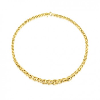 9ct Gold Graduated Spiga Chain