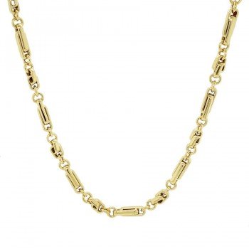 9ct Gold Trombone Knot Necklace Chain