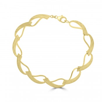 9ct Gold Sueno Wave Bracelet
