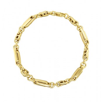 9ct Gold Trombone Bracelet