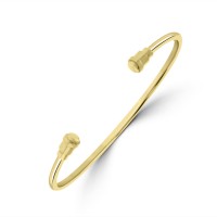 9ct Gold Torq Oval Bangle