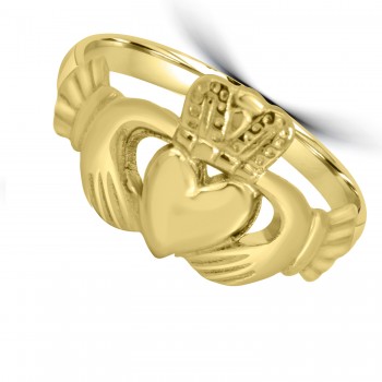 9ct Gold Ladies Claddagh Ring