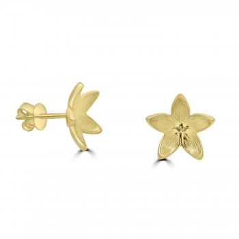 9ct Gold Flower stud earrings