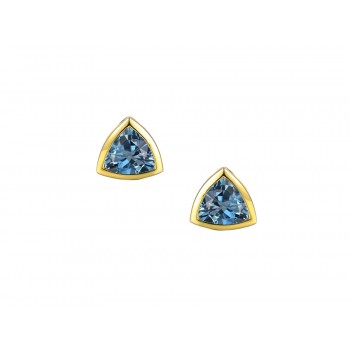9ct Yellow Gold Topaz Stud Earrings