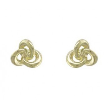 9ct Gold Triple Ring stud earring