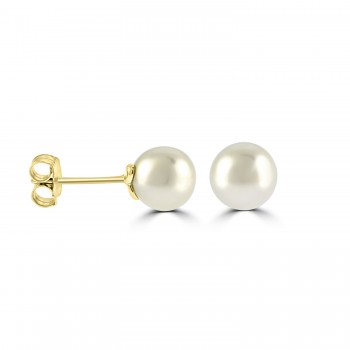 9ct Gold Freshwater Pearl Stud Earrings