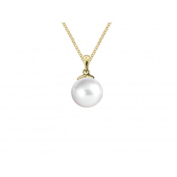 9ct Gold Freshwater Pear Pendant