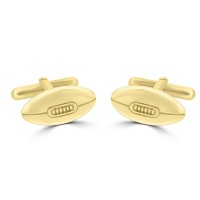 9ct Gold Ruby Ball/American Football Cufflinks
