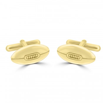 9ct Gold Ruby Ball/American Football Cufflinks