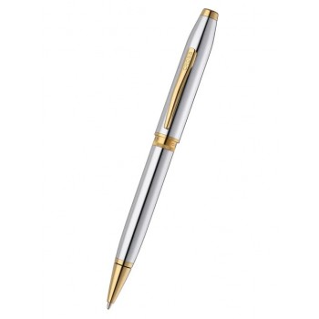 Cross Foundry Polished Chrome with PVD Gold Ballpoint pen