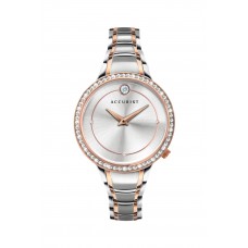 Accurist Ladies Two Tone Floatting Crystal Watch