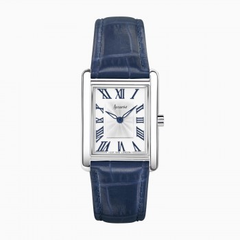 Accurist Rectangular Ladies Navy Strap Watch
