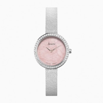 Accurist Rose Quartz Ladies Bracelet Watch