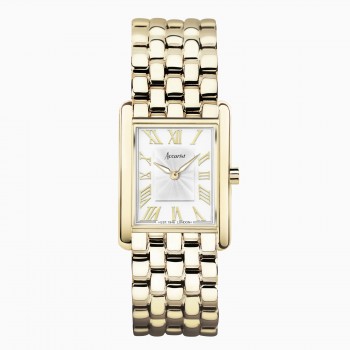 Accurist Rectangle Ladies Gold Tone Bracelet Watch