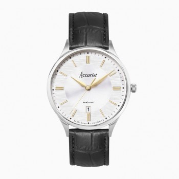 Accurist Two tone Gents Strap Watch