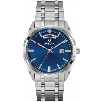Bulova Surveyor Blue Gents Bracelet Watch