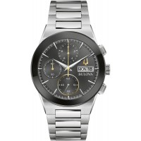 Bulova Black Millenia Mens Bracelet Watch