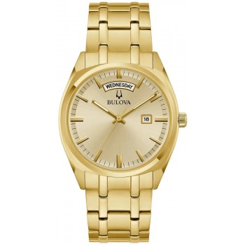 Bulova Gold Surveyor Mens Bracelet Watch