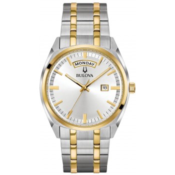 Bulova Two Tone Sutton Mens Bracelet Watch