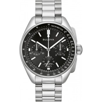 Bulova Archive Lunar Pilot Black Strap Bracelet Box set