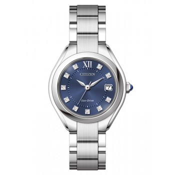 Citizen Eco-Drive Blue Crystal Bracelet Watch
