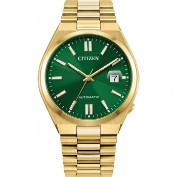 Citizen Automatic Tsuyosa Gold Tone Green Bracelet Watch