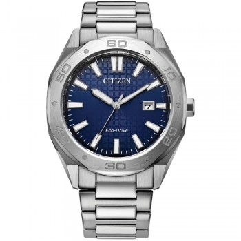 Citizen Eco-Drive Gents Blue Bracelet Watch