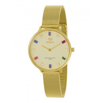 Marea Ladies Gold Tone Bracelet Watch