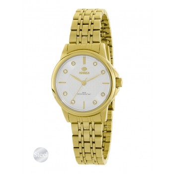 Marea Ladies Gold Stone set Bracelet Watch