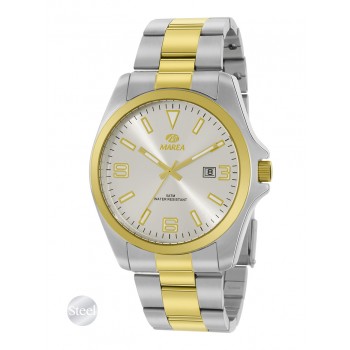 Marea Mens Two Tone Gold Bracelet Watch