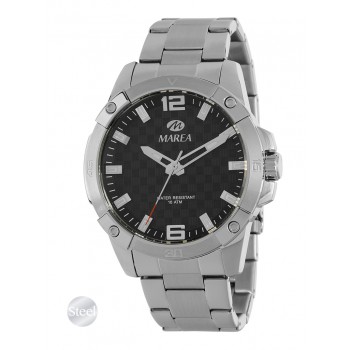 Marea Mens Stainless steel Black Bracelet Watch